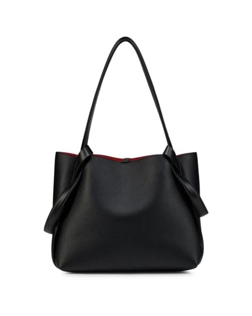 Christian Louboutin Black Bettina Small Calfskin Tote Bag