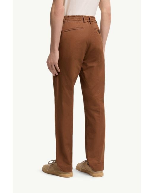 Moncler Brown Technical Cotton Blend Trousers for men