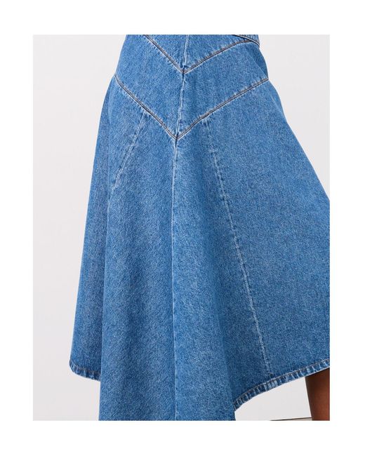Officine Generale Blue Denim Skirt