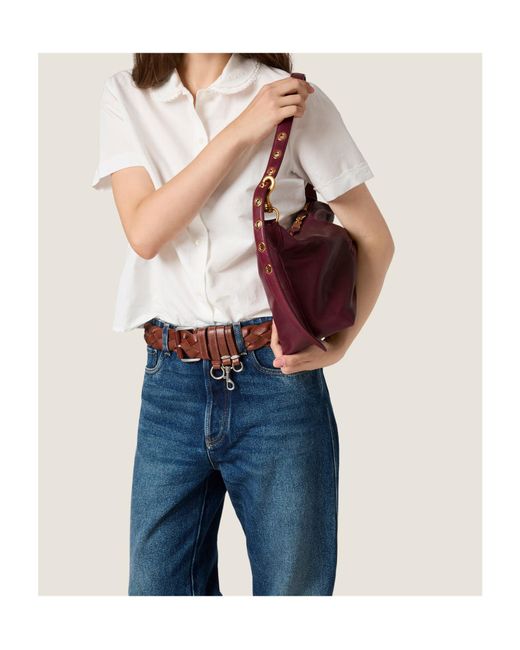 Miu Miu Purple Spirit Nappa Leather Bag