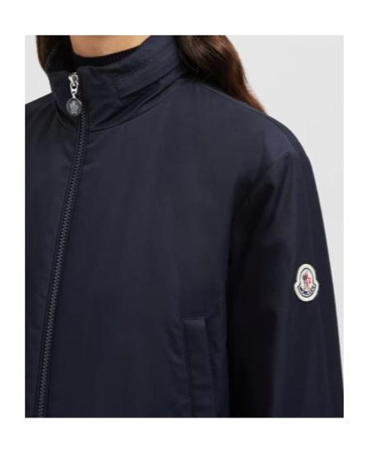 Moncler Blue Janze Layered Twill Zip-Up Jacket