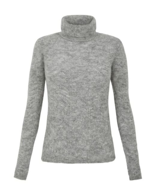 P.A.R.O.S.H. Gray Punched Turtle Neck Jumper