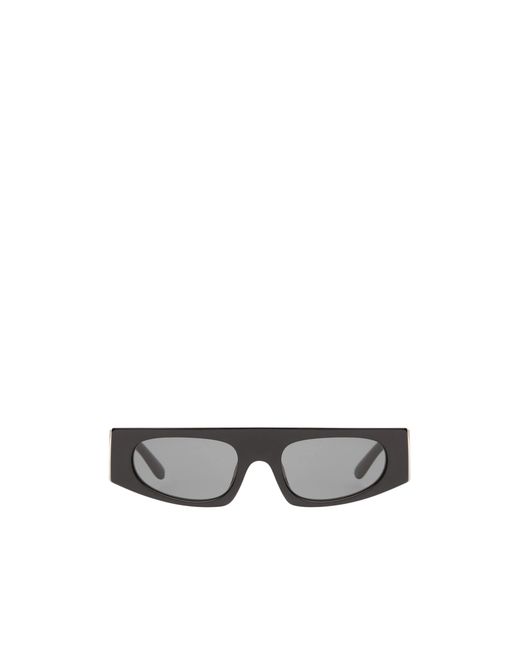 Dolce & Gabbana White Solid Color Square Sunglasses