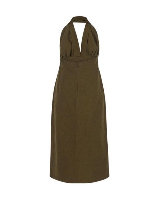 Bottega Veneta Green Sleeveless Dress