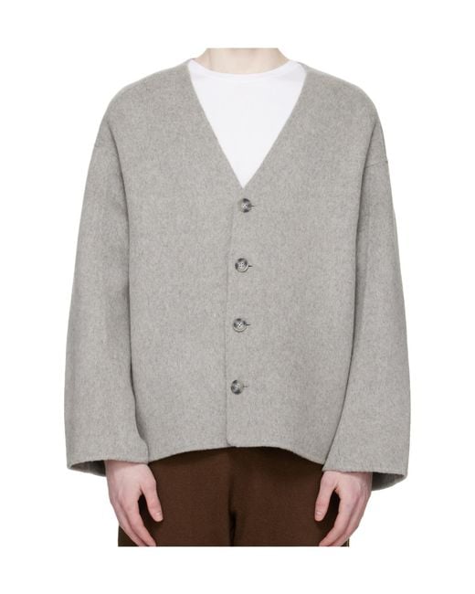 Entire studios Gray Jool Button Jacket for men
