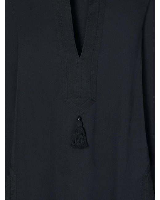 Tory Burch Blue Tory V-Neck Tunic