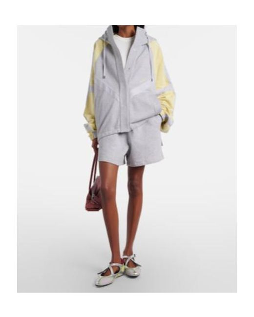 The Attico Gray Cotton Shorts