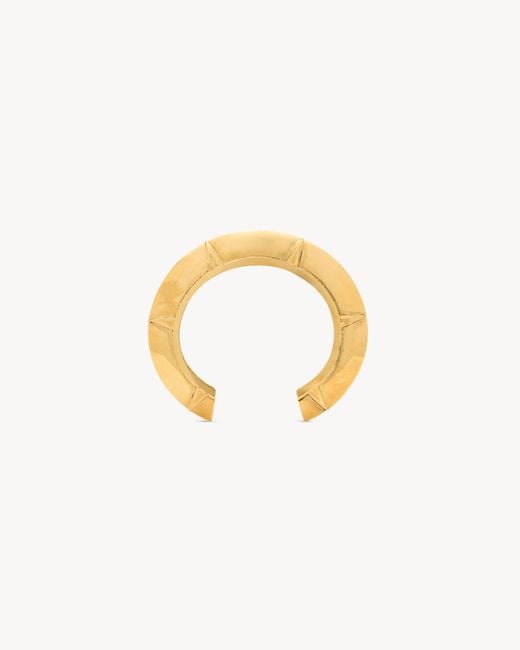 Saint Laurent Metallic Open-Style Bracelet