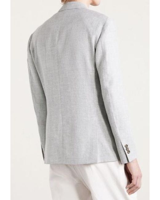 Lardini Gray Double-Breasted Jacket for men