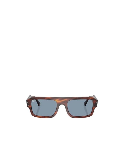 Ray-Ban Blue Lukas Rectangular Sunglasses for men