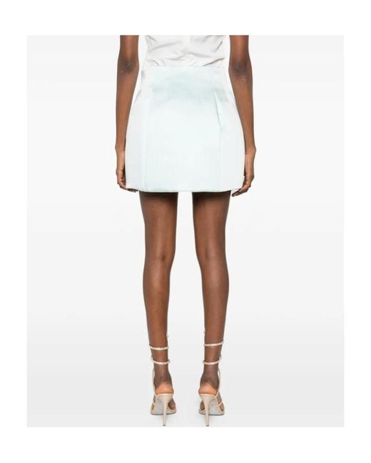 retroféte Blue Retrofete Structured High-Waist Mini Skirt