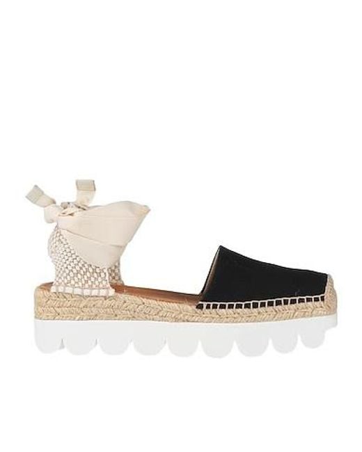 Marni Natural Multicolored Canvas Platform Espadrilles