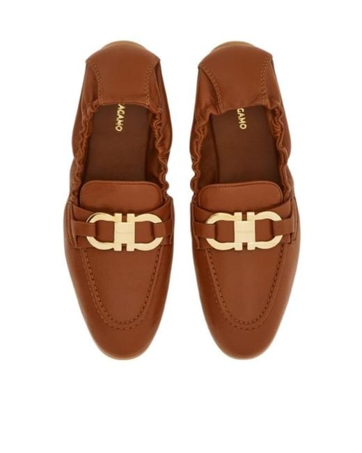 Ferragamo Brown Jodie Elasticated Loafer