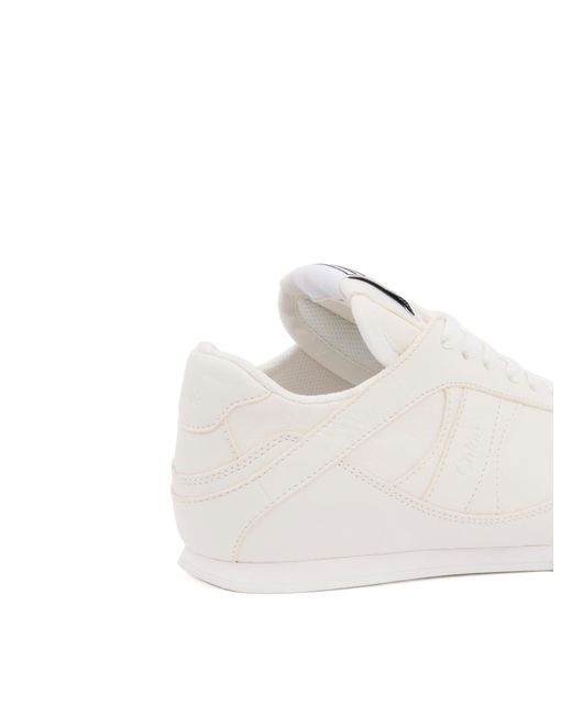 Chloé White Chloé Kick Low-Top Sneakers