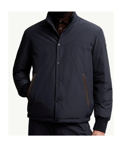 Moncler Blue Lanques Short Down Jacket for men