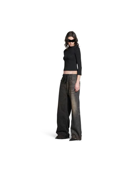 Balenciaga Black Long-Sleeve Knit Sweater