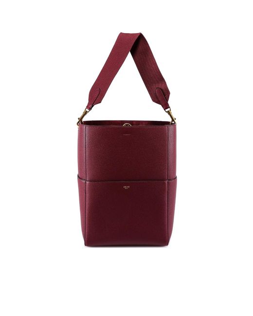 Céline Red Logo Handbag