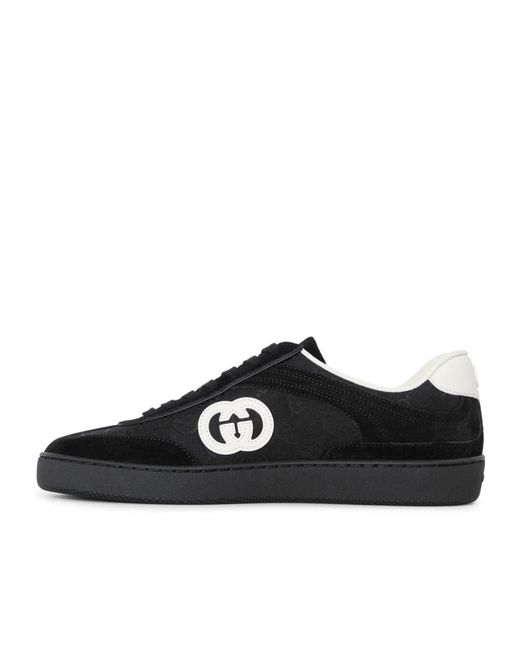 Gucci Black Logo Sneakers for men