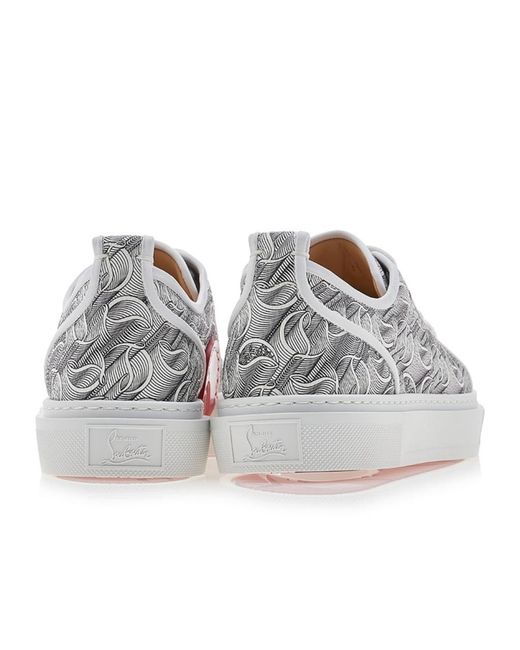 Christian Louboutin Gray Round Head Low-Cut Skate Shoes