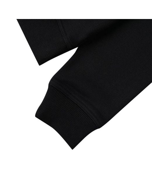 Burberry Black Logo Cotton Hoodie