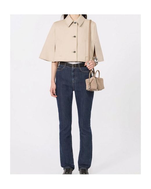 Max Mara Natural Short-Sleeved Casual Jacket