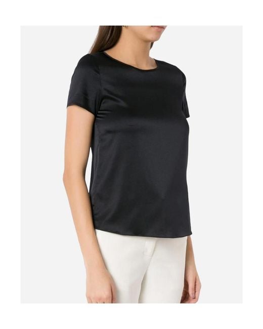 Emporio Armani Blue Scoop Neck T-Shirt