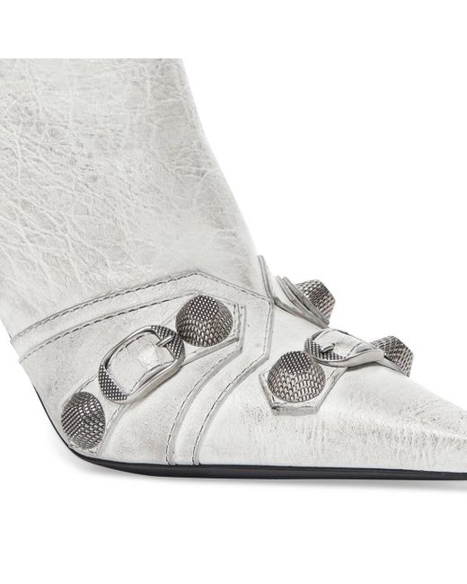 Balenciaga White Heeled Boots