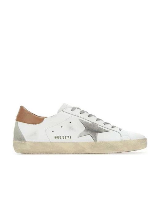 Golden Goose Deluxe Brand White Superstar Low-Top Sneakers for men