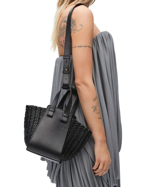Loewe Black Compact Hammock Bucket Bag