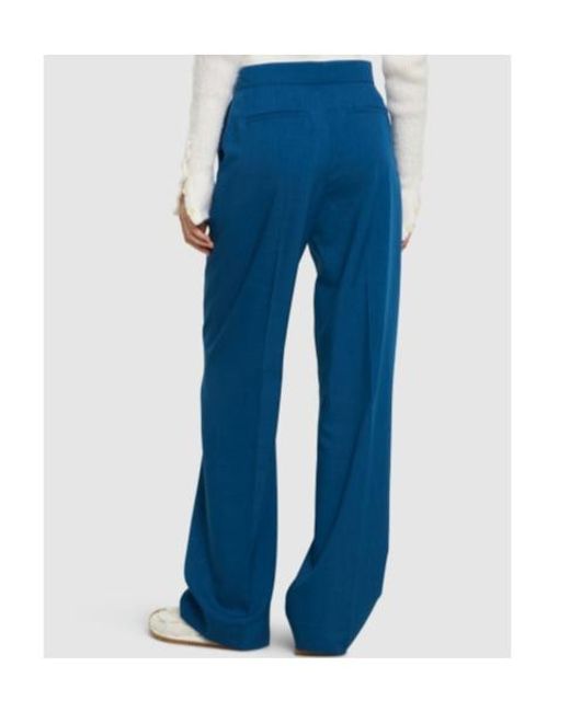 Tory Burch Blue Tailored Pendant Casual Pants