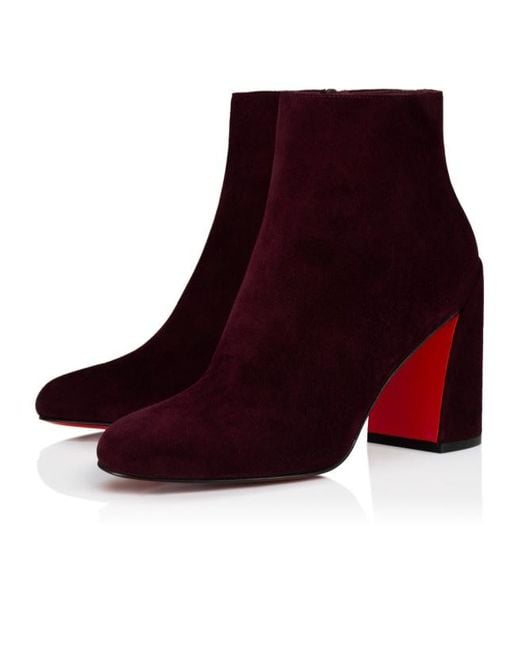 Christian Louboutin Purple Jane Heeled Boots 85
