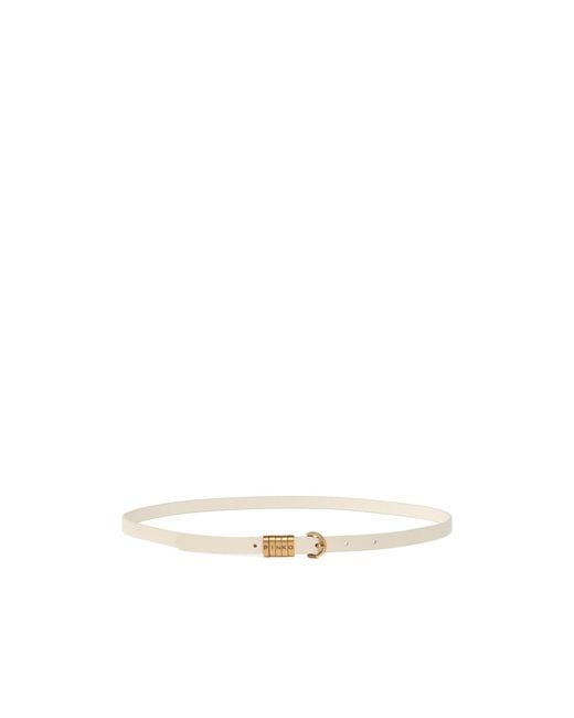 Pinko White Adjustable Waist Belt