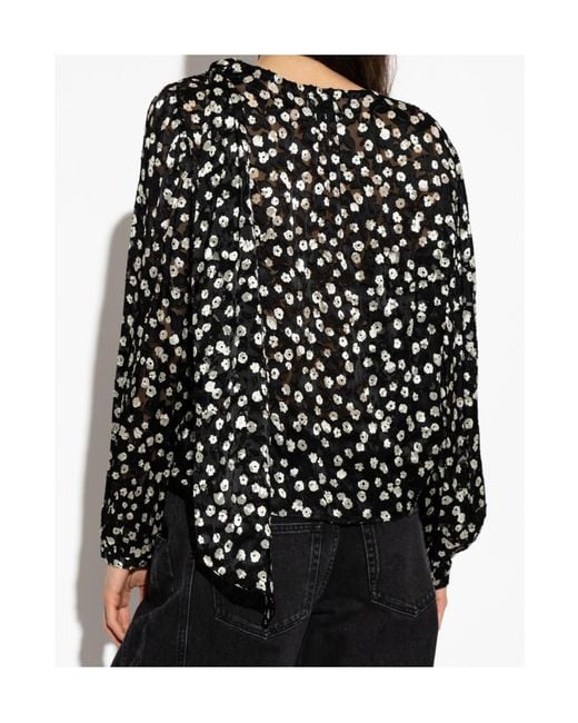 Isabel Marant Black Long Sleeve Top