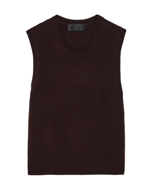 Nili Lotan Black May Cashmere Knitted Vest