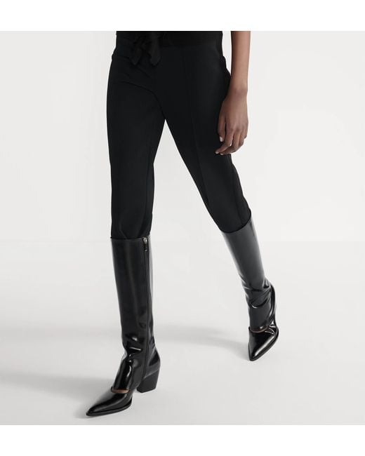 Dior Black Fitted Stirrup Pants