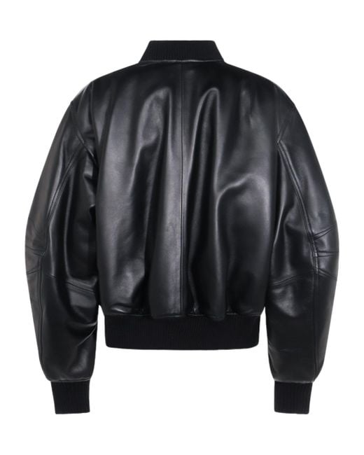 The Attico Black The Zipped Jacket