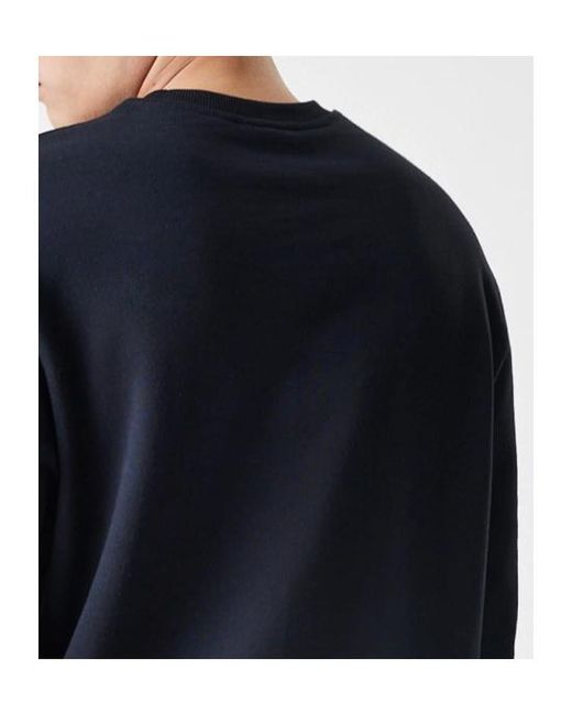 KTZ Blue New Era Premium Essential Oversized Crew Neck Sweater for men