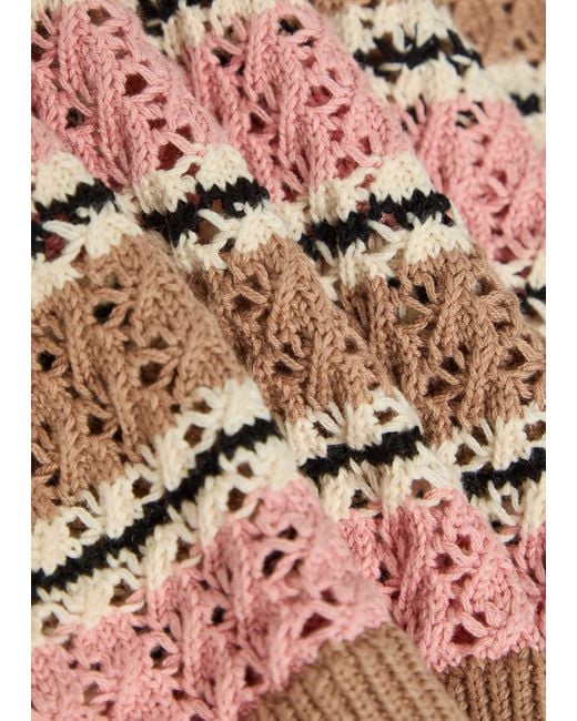 Varley Multicolor Cotton Striped Vest