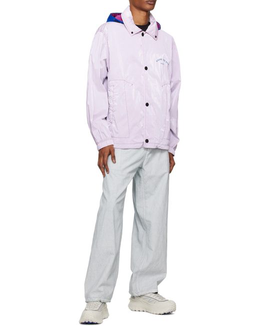 Stone Island Blue Marina Logo-Print Hooded Jacket for men