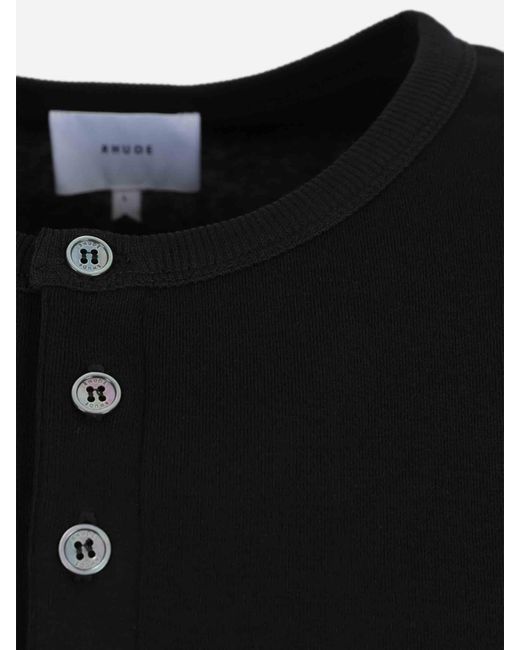Rhude Black Long Sleeve T-Shirt for men