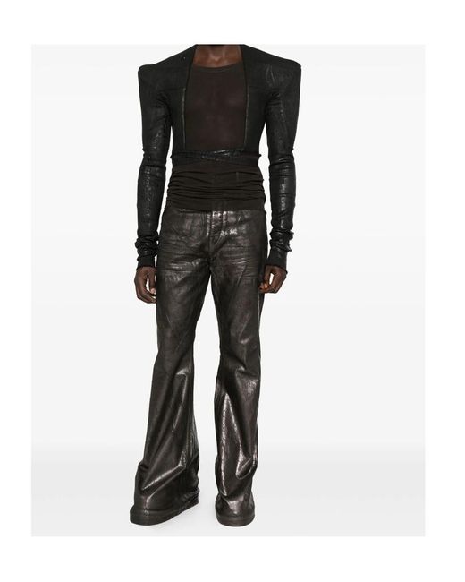 Rick Owens Gray Flared Jeans for men
