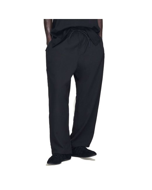 Y-3 Blue Comfy Split Hem Fleece Sports Sweatpants for men