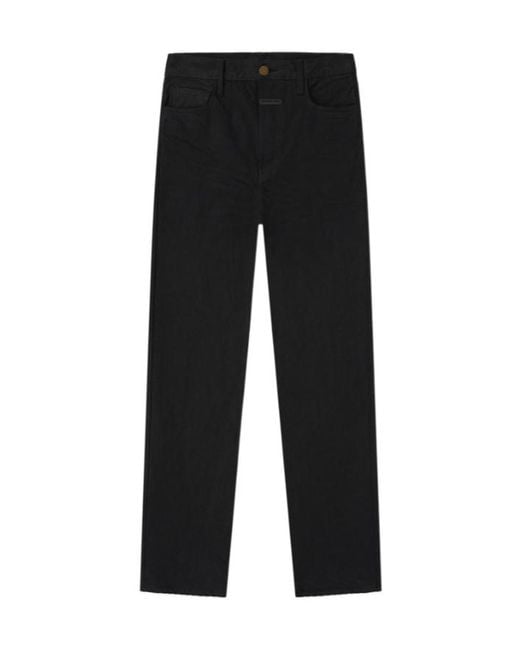 Fear Of God Black Rinsed-Effect Jeans for men