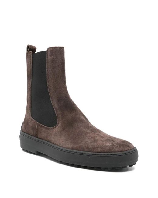 Tod's Brown Leather Boots