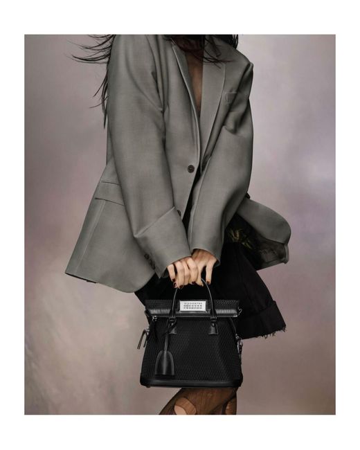 Maison Margiela Black 5Ac Classique Mini Top Handle Bag