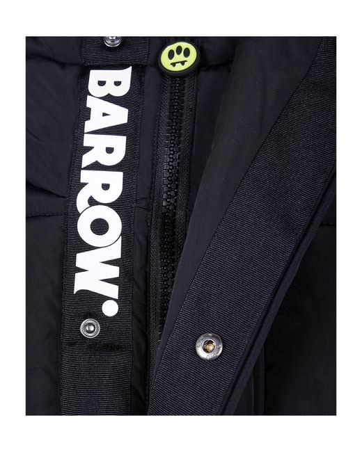Barrow Blue Hooded Logo Patch Jacket for men