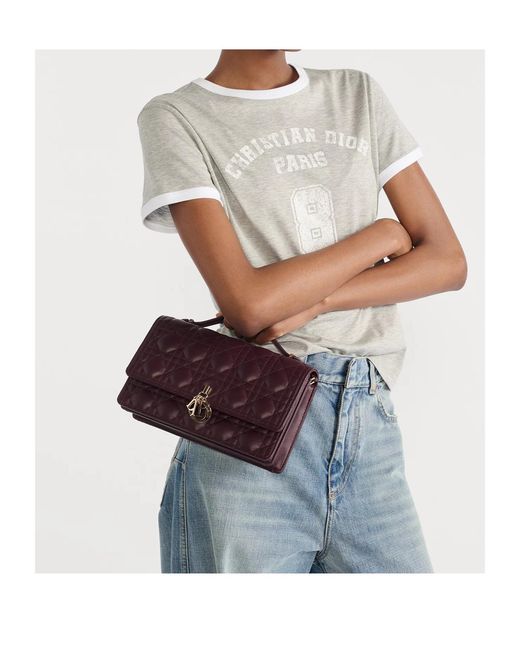 Dior Purple Flap Shoulder Bag