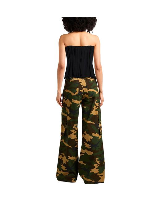 Isabel Marant Black Solid-Color Strapless Cropped Top