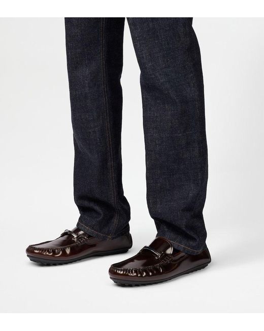 Tod's Brown City Gommino Loafers for men