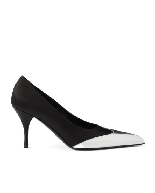 Prada Black Pointed Toe Slip-On Pumps